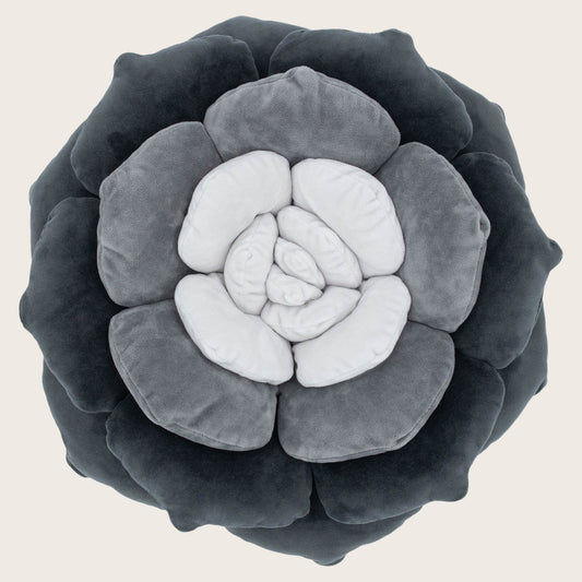 Charcoal Succulent Pillow